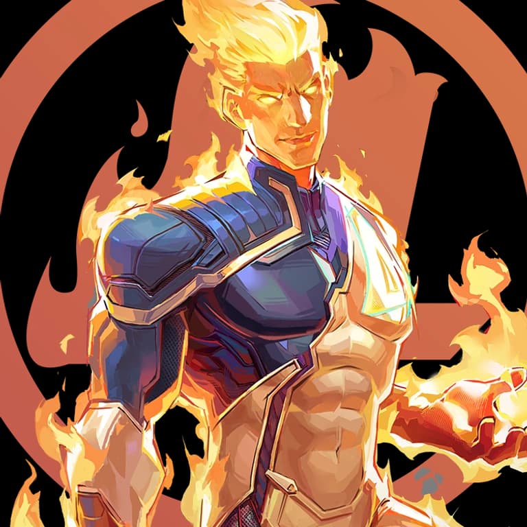 Human Torch portrait