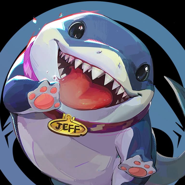 Jeff the Land Shark portrait