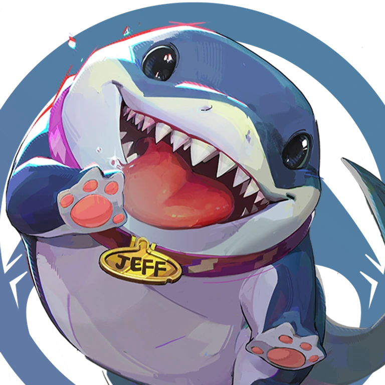 Jeff the Land Shark portrait